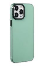 Newface iPhone 13 Pro Max Kılıf Anka PC Sert Metal Kapak - Yeşil - Görsel 2