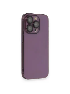 Newface iPhone 13 Pro Max Kılıf Armada Lensli Kapak - Derin Mor