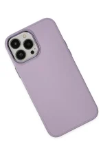 Newface iPhone 13 Pro Max Kılıf Asya Deri Silikon - Lila - Görsel 3