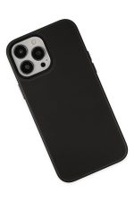 Newface iPhone 13 Pro Max Kılıf Asya Deri Silikon - Siyah - Görsel 3