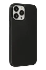 Newface iPhone 13 Pro Max Kılıf Asya Deri Silikon - Siyah - Görsel 2