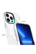 Newface iPhone 13 Pro Max Kılıf Beta Magneticsafe Silikon - Şeffaf - Görsel 5