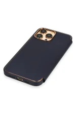 Newface iPhone 13 Pro Max Kılıf Dolpin Kapaklı - Lacivert - Görsel 6