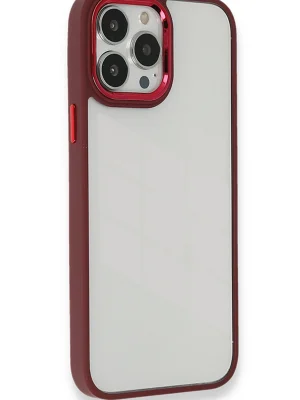 Newface iPhone 13 Pro Max Kılıf Dora Kapak - Kırmızı