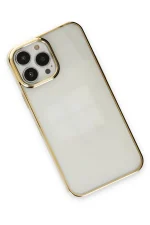 Newface iPhone 13 Pro Max Kılıf Element Silikon - Gold - Görsel 3