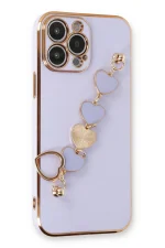 Newface iPhone 13 Pro Max Kılıf Esila Silikon - Lila