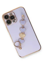 Newface iPhone 13 Pro Max Kılıf Esila Silikon - Lila - Görsel 3