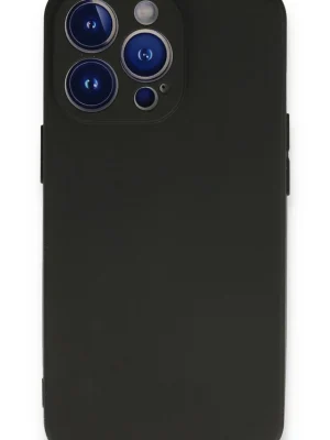 Newface iPhone 13 Pro Max Kılıf First Silikon - Siyah
