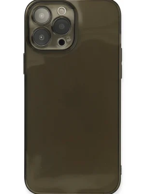 Newface iPhone 13 Pro Max Kılıf Fly Lens Silikon - Siyah