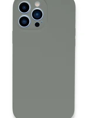 Newface iPhone 13 Pro Max Kılıf Lansman Legant Silikon - Gri