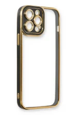 Newface iPhone 13 Pro Max Kılıf Liva Lens Silikon - Siyah - Görsel 4