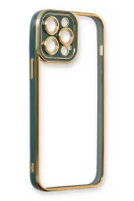 Newface iPhone 13 Pro Max Kılıf Liva Lens Silikon - Yeşil - Görsel 4