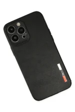 Newface iPhone 13 Pro Max Kılıf Loop Deri Silikon - Siyah - Görsel 3