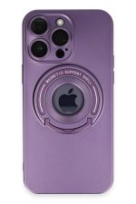 Newface iPhone 13 Pro Max Kılıf Lukka Magneticsafe Kapak - Derin Mor