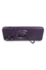 Newface iPhone 13 Pro Max Kılıf Lukka Magneticsafe Kapak - Derin Mor - Görsel 3