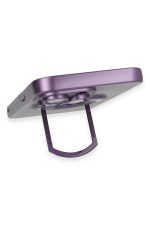 Newface iPhone 13 Pro Max Kılıf Lukka Magneticsafe Kapak - Derin Mor - Görsel 4