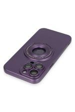 Newface iPhone 13 Pro Max Kılıf Lukka Magneticsafe Kapak - Derin Mor - Görsel 5