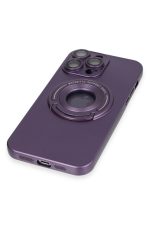 Newface iPhone 13 Pro Max Kılıf Lukka Magneticsafe Kapak - Derin Mor - Görsel 6