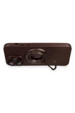 Newface iPhone 13 Pro Max Kılıf Lukka Magneticsafe Kapak - Kahverengi - Görsel 3