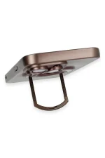 Newface iPhone 13 Pro Max Kılıf Lukka Magneticsafe Kapak - Kahverengi - Görsel 4