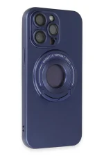 Newface iPhone 13 Pro Max Kılıf Lukka Magneticsafe Kapak - Lacivert - Görsel 2