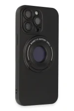 Newface iPhone 13 Pro Max Kılıf Lukka Magneticsafe Kapak - Siyah - Görsel 2