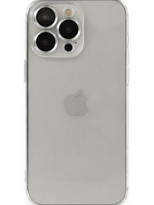 Newface iPhone 13 Pro Max Kılıf Luko Lens Silikon - Gümüş