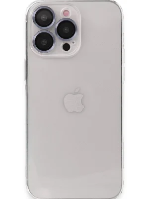 Newface iPhone 13 Pro Max Kılıf Luko Lens Silikon - Sierra Blue