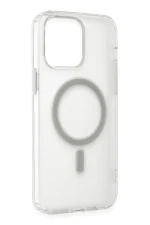 Newface iPhone 13 Pro Max Kılıf Matte Şeffaf Magneticsafe - Şeffaf - Görsel 6