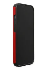 Newface iPhone 13 Pro Max Kılıf Mega Standlı Silikon - Kırmızı - Görsel 6