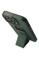 Newface iPhone 13 Pro Max Kılıf Mega Standlı Silikon - Yeşil - Görsel 3