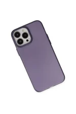 Newface iPhone 13 Pro Max Kılıf Modos Metal Kapak - Derin Mor - Görsel 2