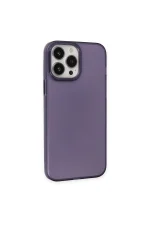 Newface iPhone 13 Pro Max Kılıf Modos Metal Kapak - Derin Mor - Görsel 3