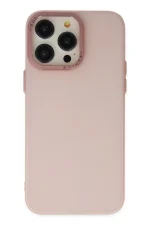 Newface iPhone 13 Pro Max Kılıf Modos Metal Kapak - Pembe