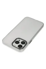 Newface iPhone 13 Pro Max Kılıf Modos Metal Kapak - Şeffaf - Görsel 5