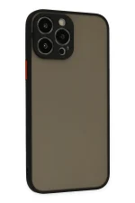 Newface iPhone 13 Pro Max Kılıf Montreal Silikon Kapak - Siyah - Görsel 2