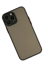 Newface iPhone 13 Pro Max Kılıf Montreal Silikon Kapak - Siyah - Görsel 3