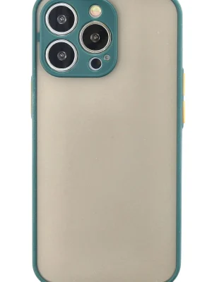 Newface iPhone 13 Pro Max Kılıf Montreal Silikon Kapak - Yeşil