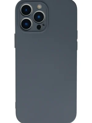 Newface iPhone 13 Pro Max Kılıf Nano içi Kadife Silikon - Gri