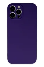 Newface iPhone 13 Pro Max Kılıf Nano içi Kadife Silikon - Mor