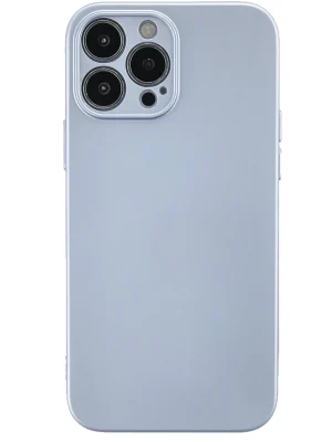 Newface iPhone 13 Pro Max Kılıf Nano içi Kadife Silikon - Sky Blue