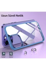 Newface iPhone 13 Pro Max Kılıf Power Silikon - Sierra Blue - Görsel 6