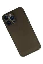 Newface iPhone 13 Pro Max Kılıf PP Ultra İnce Kapak - Gri - Görsel 2