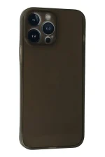 Newface iPhone 13 Pro Max Kılıf PP Ultra İnce Kapak - Gri - Görsel 3