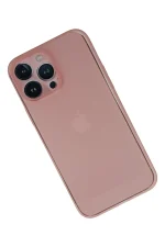 Newface iPhone 13 Pro Max Kılıf PP Ultra İnce Kapak - Pembe - Görsel 2