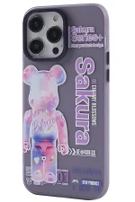 Newface iPhone 13 Pro Max Kılıf Prada Desenli Kapak - Prada Mor - 1 - Görsel 2