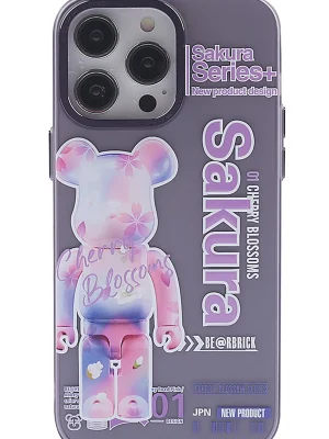 Newface iPhone 13 Pro Max Kılıf Prada Desenli Kapak - Prada Mor - 1