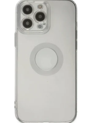 Newface iPhone 13 Pro Max Kılıf Santa Lens Silikon - Şeffaf