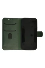 Newface iPhone 13 Pro Max Kılıf Trend S Plus Kapaklı Kılıf - Yeşil - Görsel 4