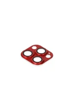 Newface iPhone 13 Pro Max Pers Alüminyum Kamera Lens - Kırmızı - Görsel 4